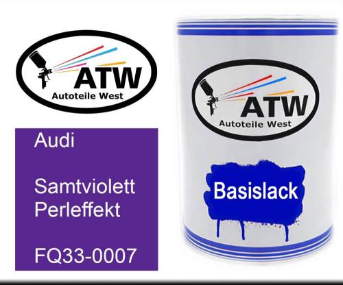 Audi, Samtviolett Perleffekt, FQ33-0007: 500ml Lackdose, von ATW Autoteile West.